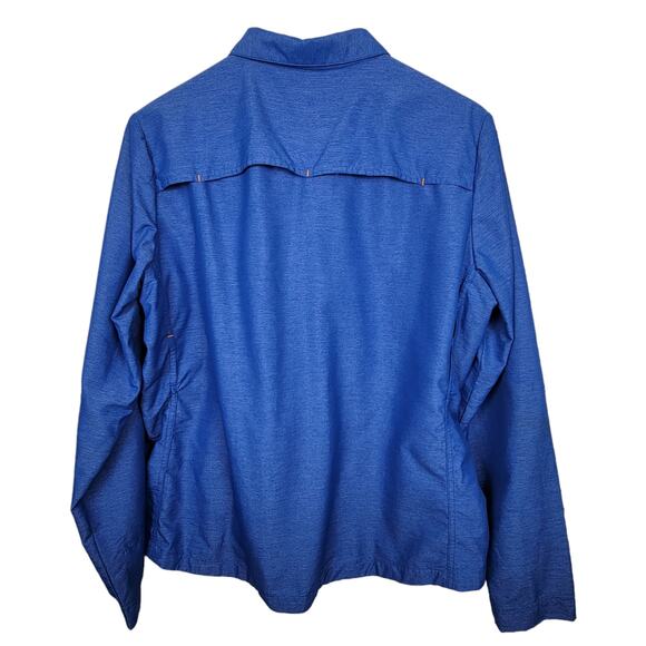 Orvis Cobalt Blue Long Sleeve Open Air Vented Performance Shirt - Size L - Picture 4 of 6